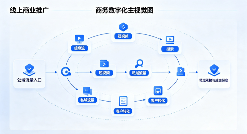 乐至县线上商业推广怎么做？全域流量闭环搭建与低成本转化实战指南